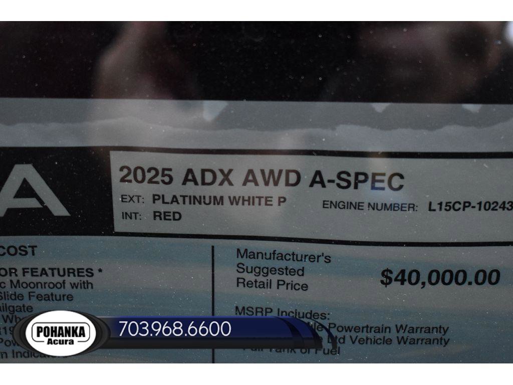 New 2025 Acura ADX A-Spec AWD/4WD image 35