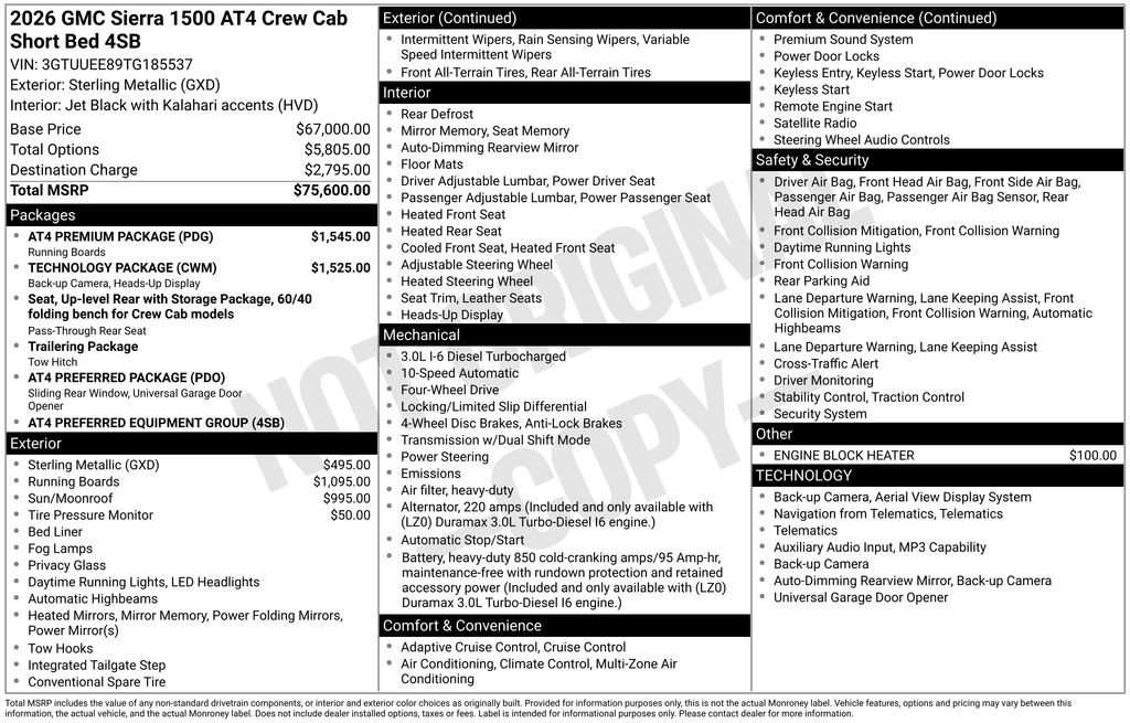 Certified 2026 GMC Sierra 1500 AT4 w/ AT4 Premium Package AWD/4WD image 22