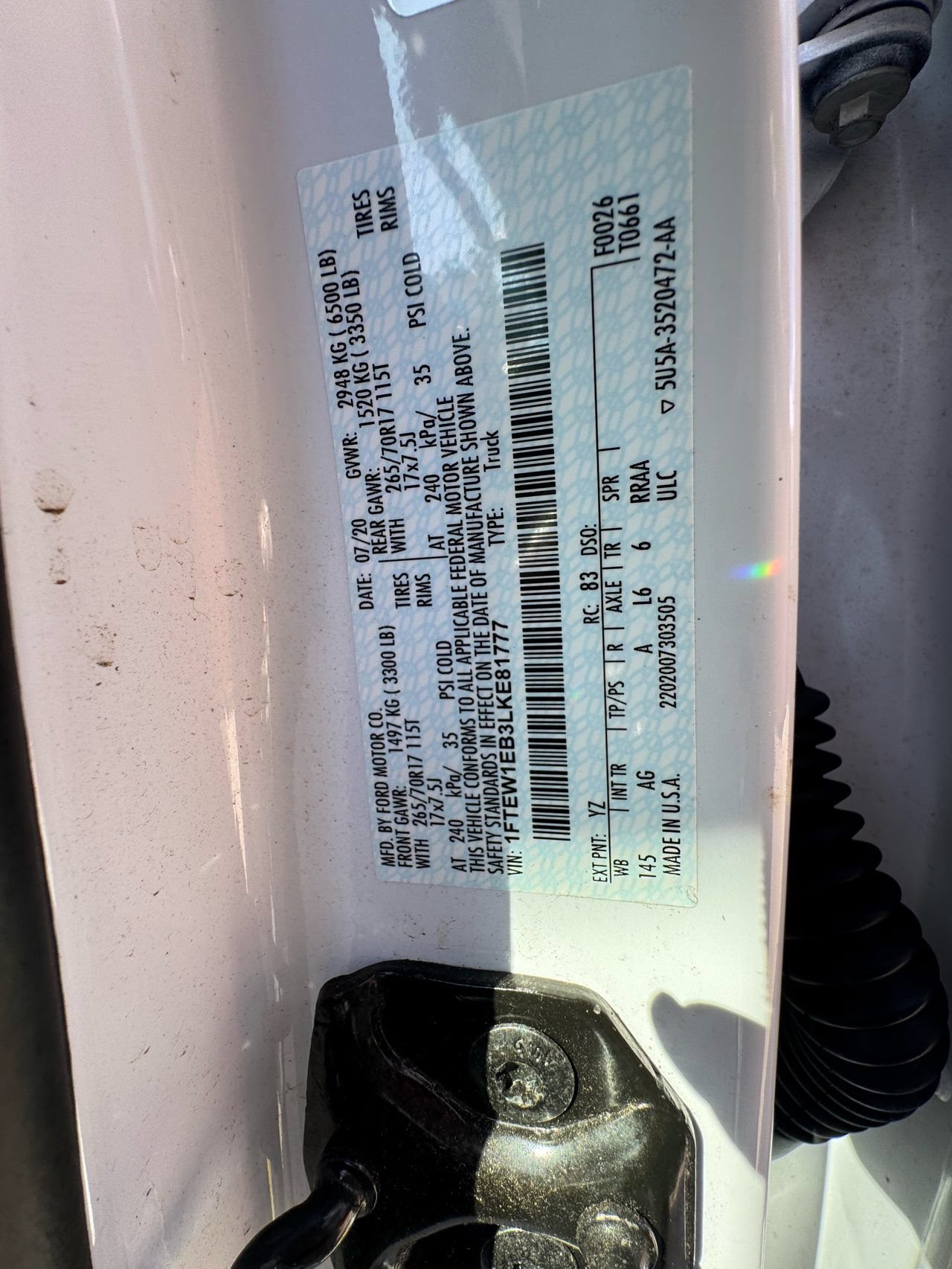 Used 2020 Ford F150 XL w/ XL Power Equipment Group AWD/4WD image 12