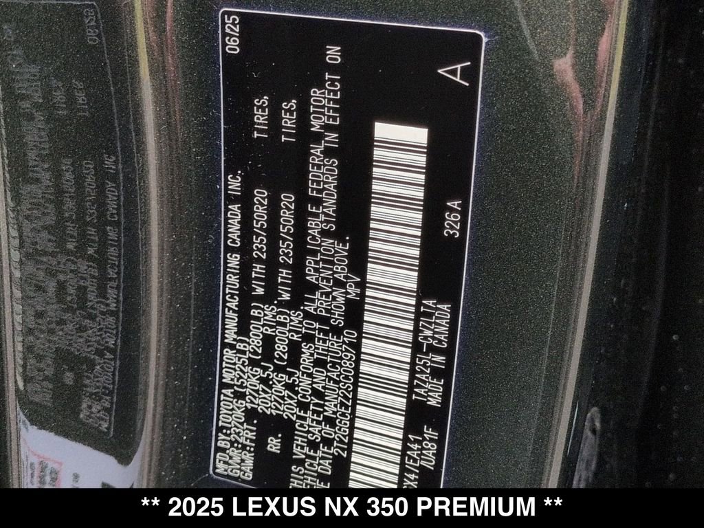 Used 2025 Lexus NX 350 AWD w/ Cold Area Package image 30