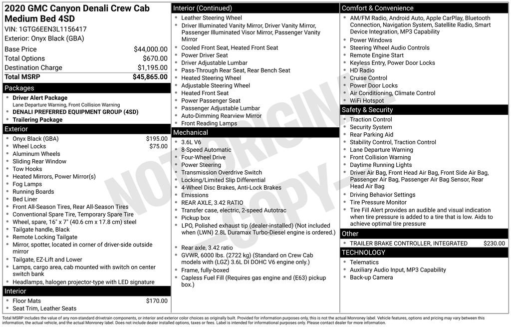 Used 2020 GMC Canyon Denali AWD/4WD image 6