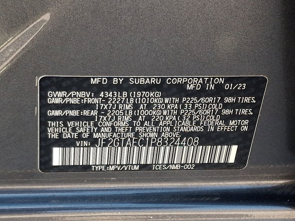 Certified 2023 Subaru Crosstrek 2.0i Premium image 27