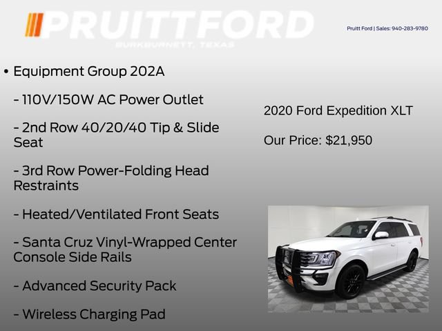 Used 2020 Ford Expedition XLT w/ Equipment Group 202A AWD/4WD image 7