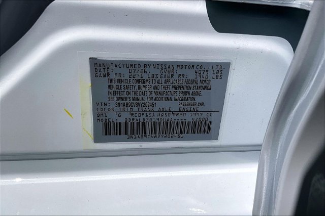 New 2027 Nissan Sentra SV FWD image 13