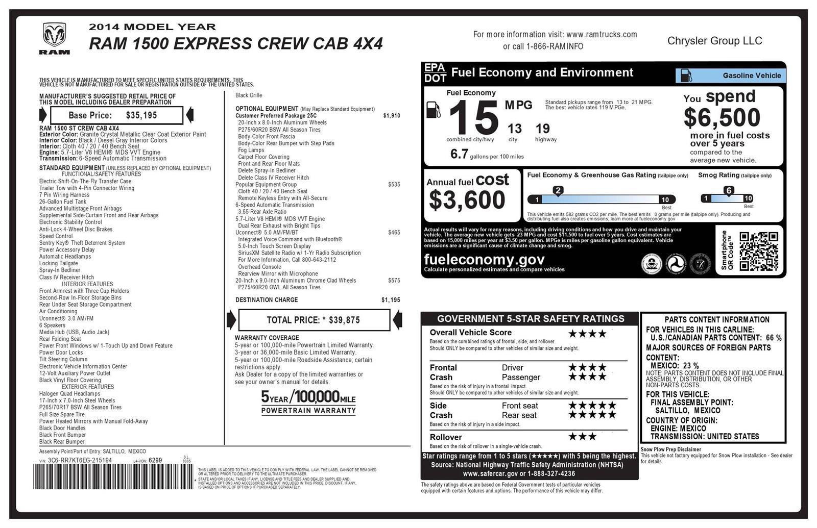 Used 2014 RAM 1500 Express AWD/4WD image 4