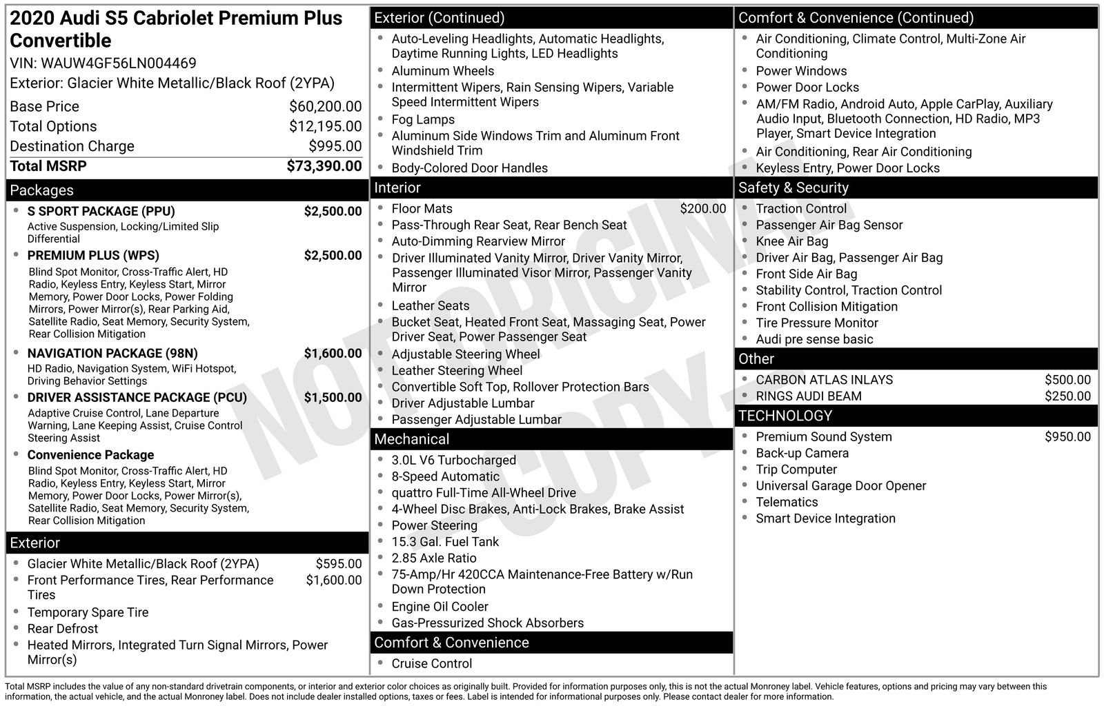 Used 2020 Audi S5 Premium Plus w/ Premium Plus image 34