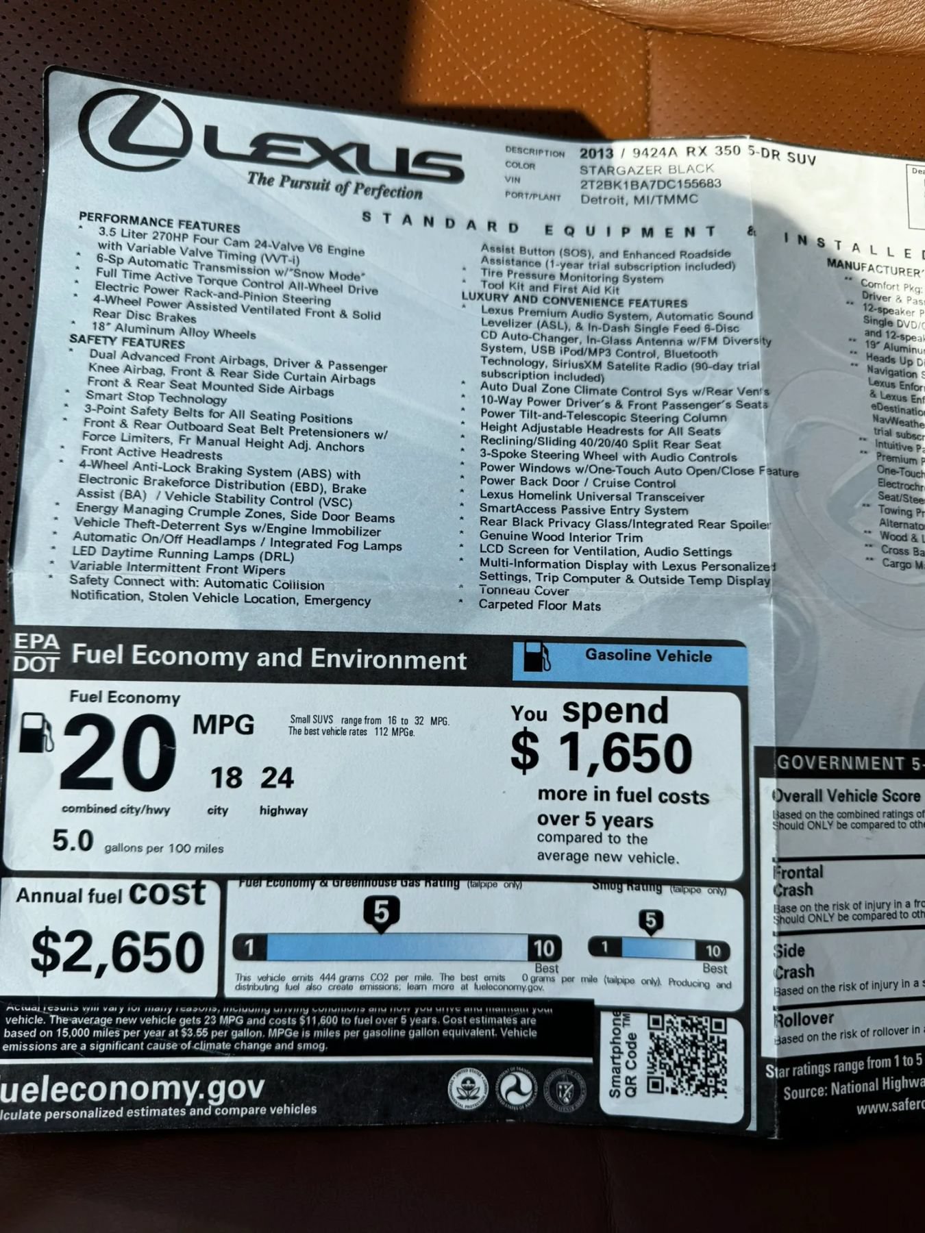 Used 2013 Lexus RX 350 AWD w/ Navigation Pkg image 38