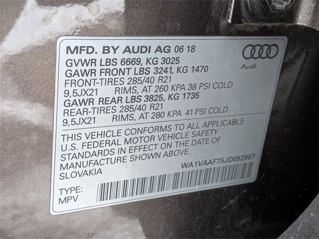 Used 2018 Audi Q7 3.0T Prestige w/ Prestige Package image 37