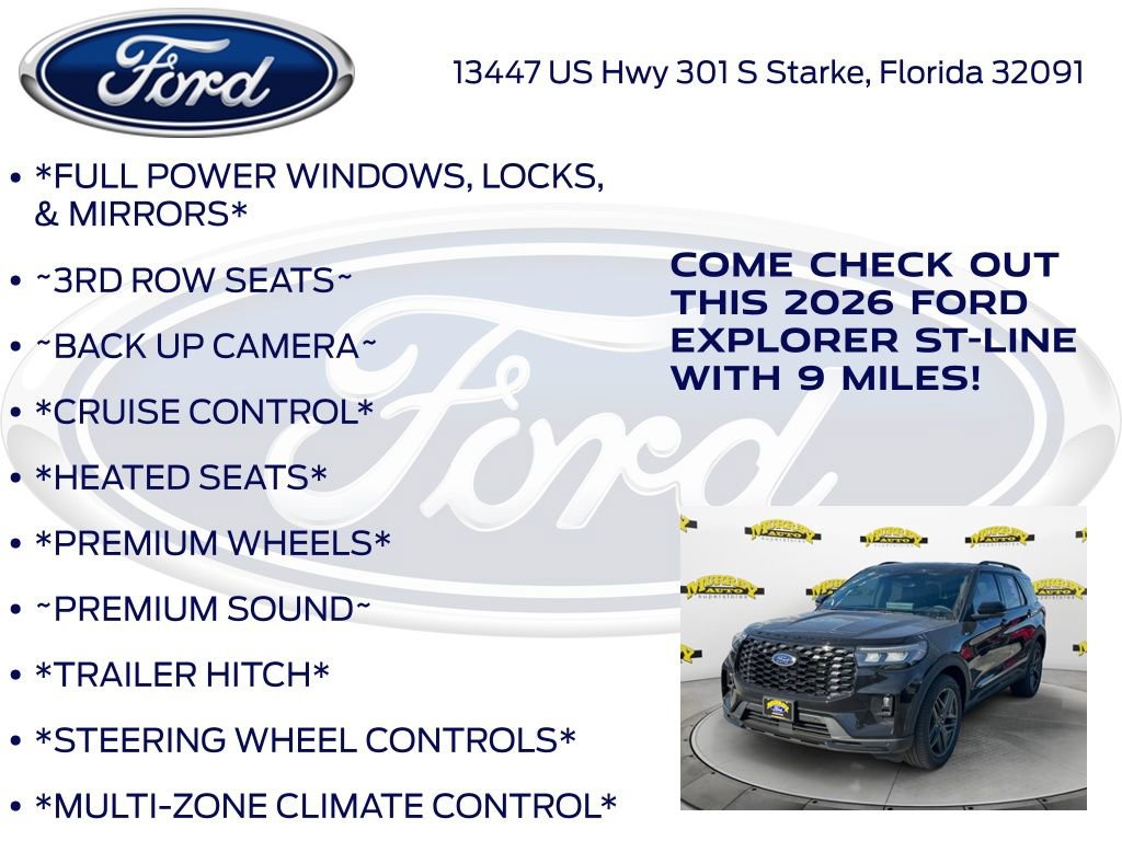 New 2026 Ford Explorer ST-Line w/ ST-Line Street Pack image 10