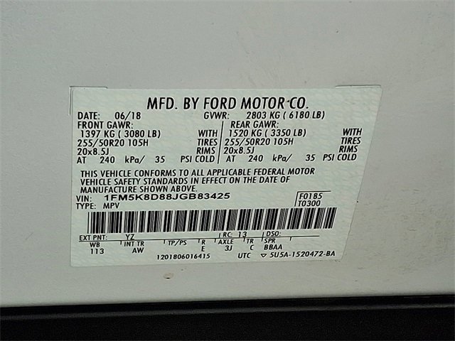 Used 2018 Ford Explorer XLT w/ Equipment Group 202A image 28