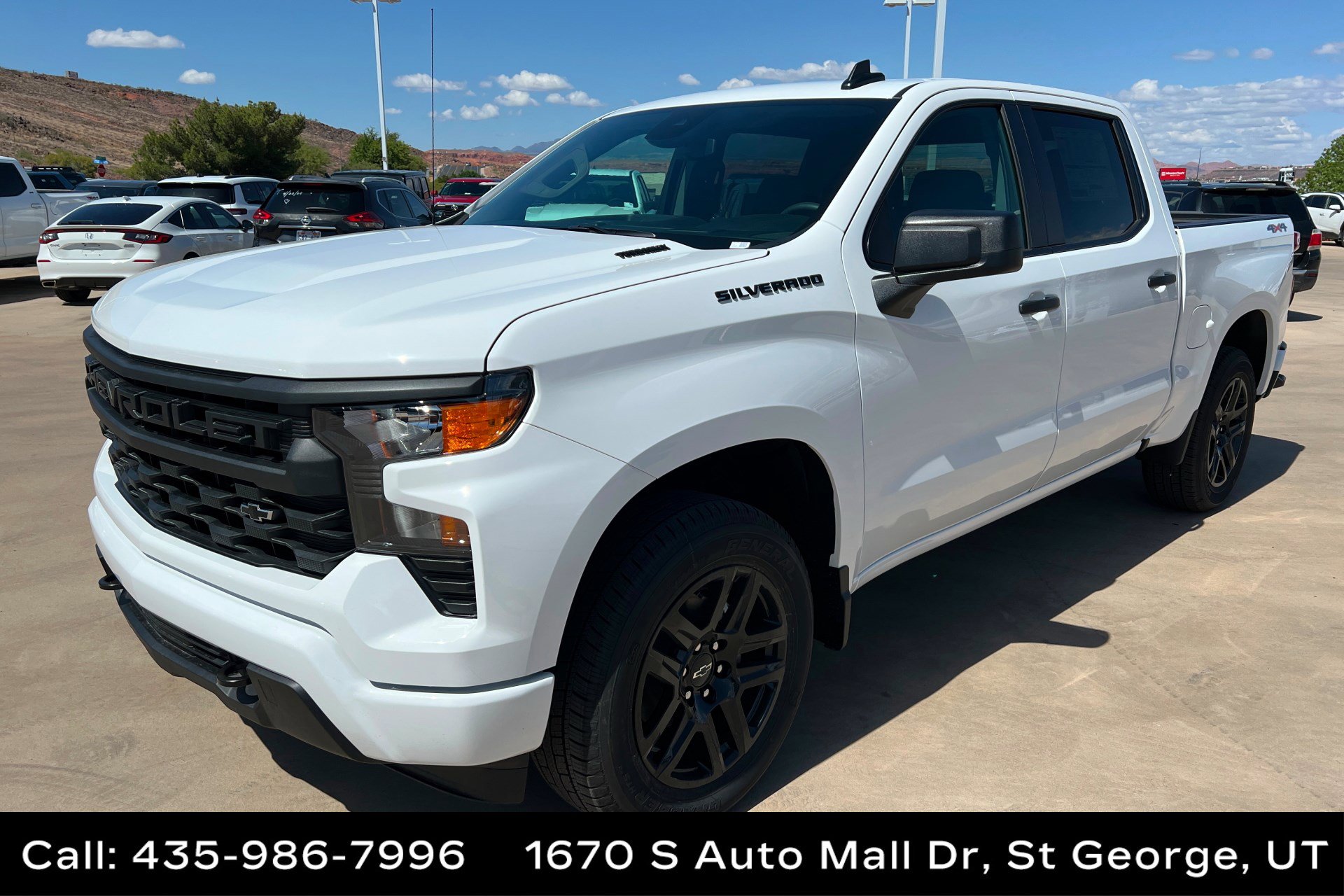 New 2026 Chevrolet Silverado 1500 Custom w/ LPO, Dark Essentials Package AWD/4WD image 1