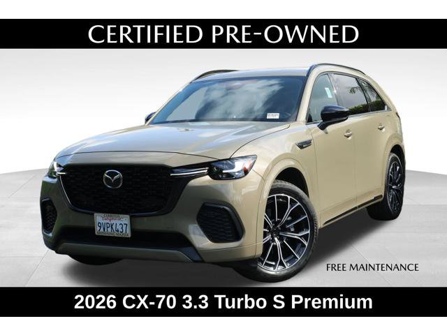 Certified 2026 MAZDA CX-70 3.3 Turbo S w/ Premium Package