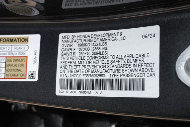 Used 2024 Honda Accord EX image 29