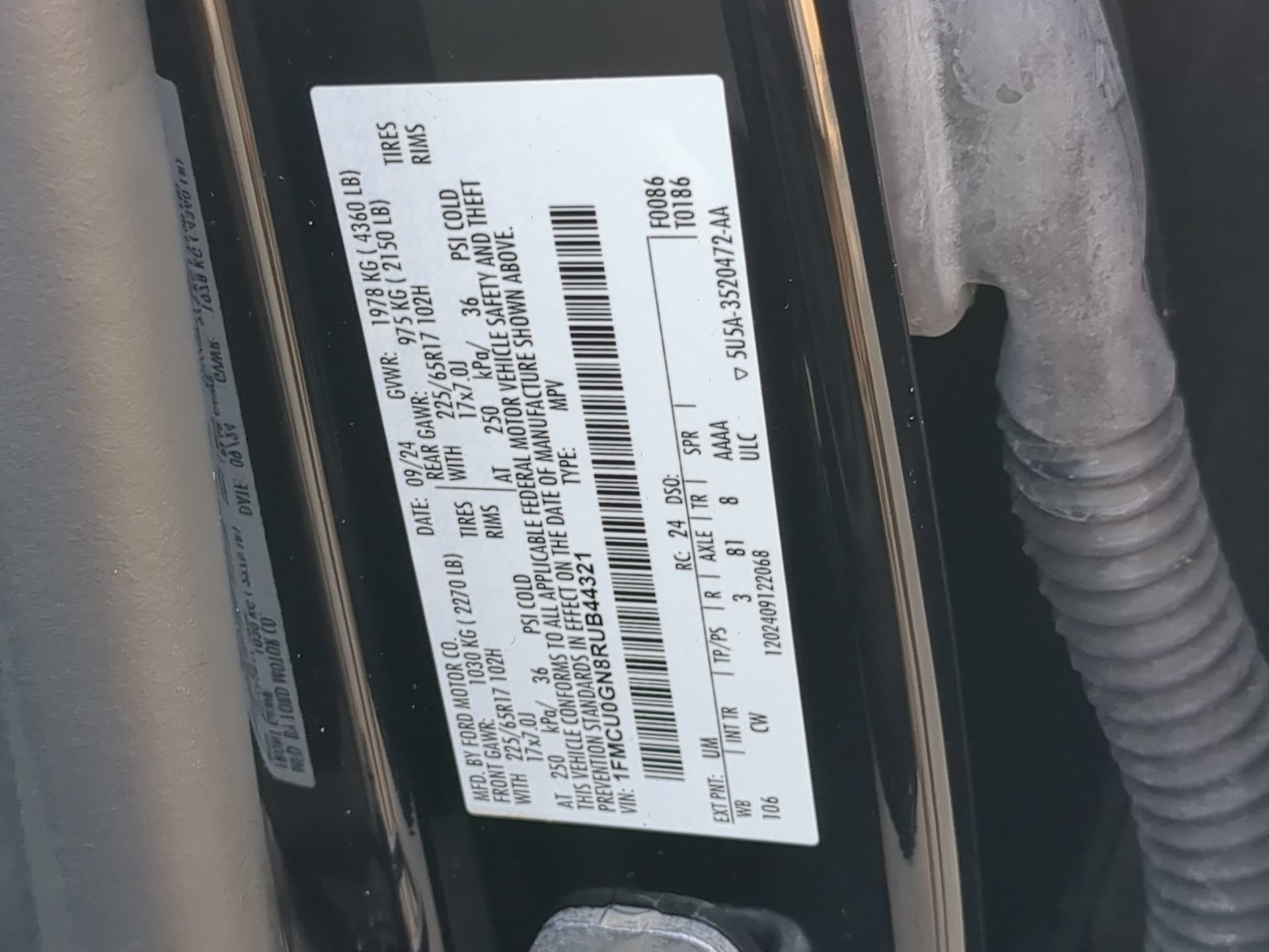 Certified 2024 Ford Escape Active FWD image 71