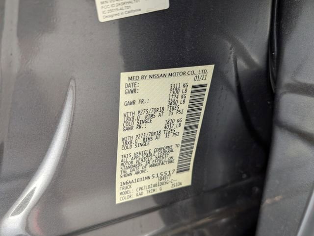 Used 2021 Nissan Titan PRO-4X w/ Pro-4x Convenience Package image 17