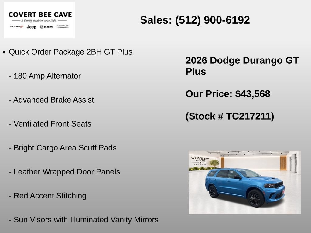 New 2026 Dodge Durango GT AWD/4WD image 7