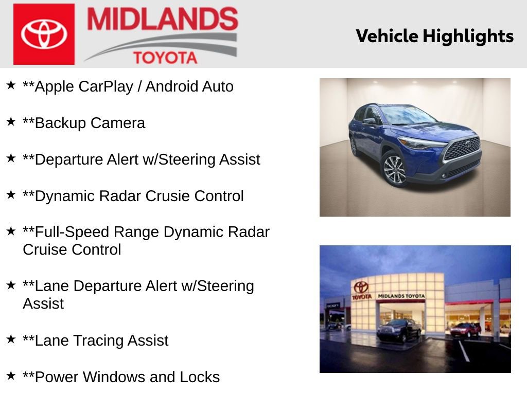 Used 2025 Toyota Corolla Cross XLE w/ Convenience Package image 2