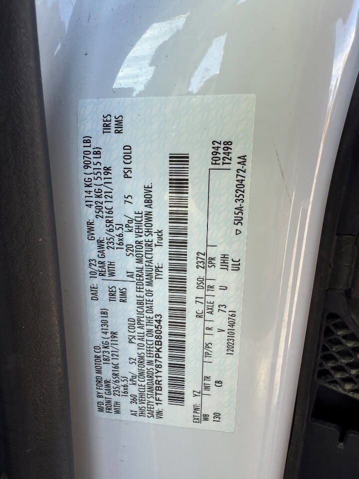 Used 2023 Ford Transit 250 Low Roof w/ Exterior Upgrade Package image 20