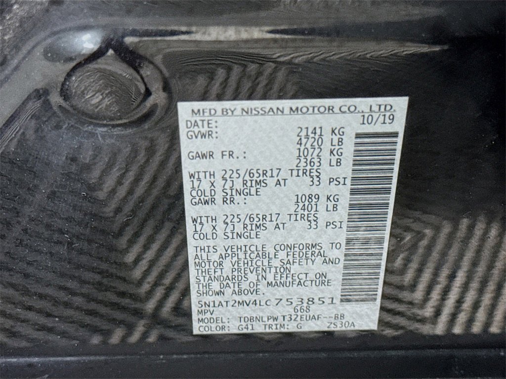 Certified 2020 Nissan Rogue S w/ Special Edition Package image 35