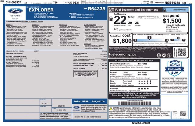 Certified 2022 Ford Explorer XLT AWD/4WD image 9