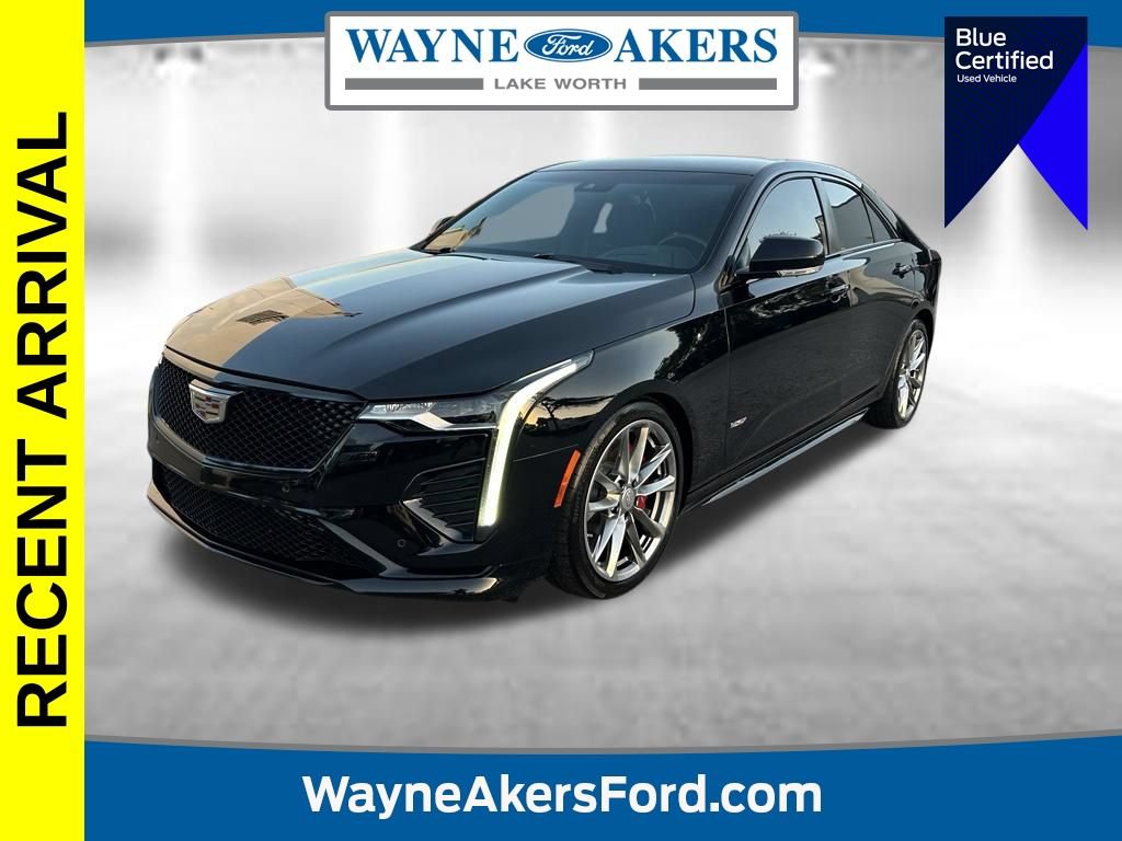 Used 2023 Cadillac CT4 V w/ Technology Package RWD image 1