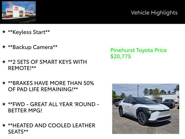 Certified 2023 Toyota bZ4X Limited w/ Weather Package image 19