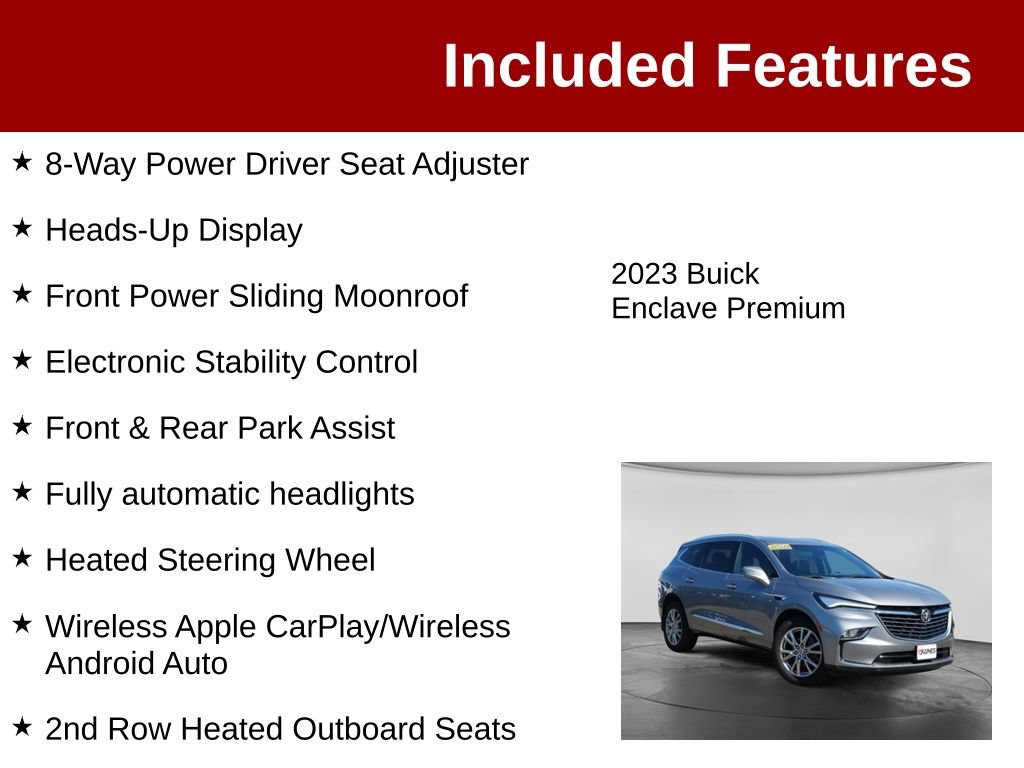 Used 2023 Buick Enclave Premium w/ Experience Buick Package AWD/4WD image 4