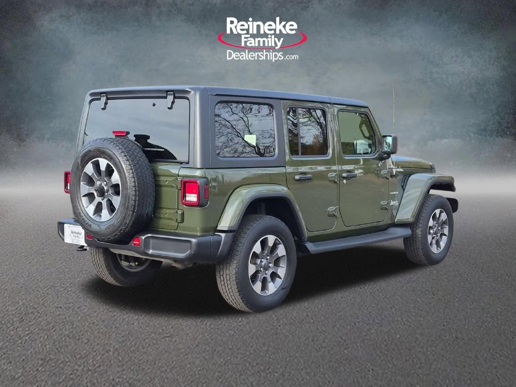 Used 2021 Jeep Wrangler Unlimited Sahara w/ Uconnect 4C Nav & Sound Group AWD/4WD image 6