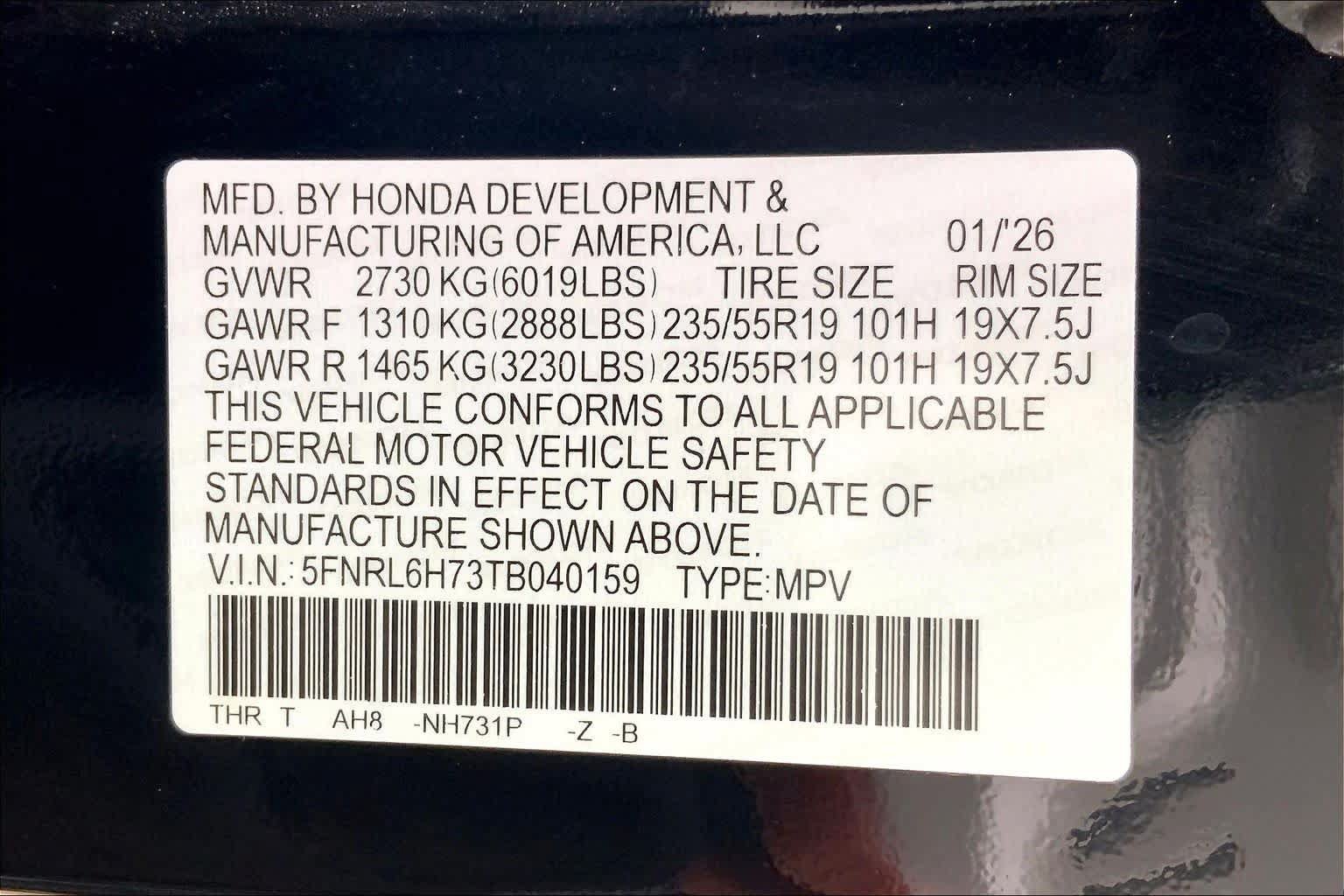 Used 2026 Honda Odyssey Sport-L image 34
