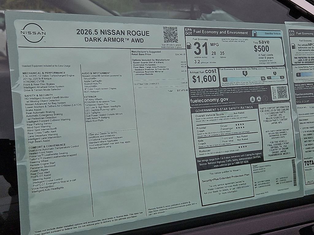 New 2026 Nissan Rogue SV AWD/4WD image 14