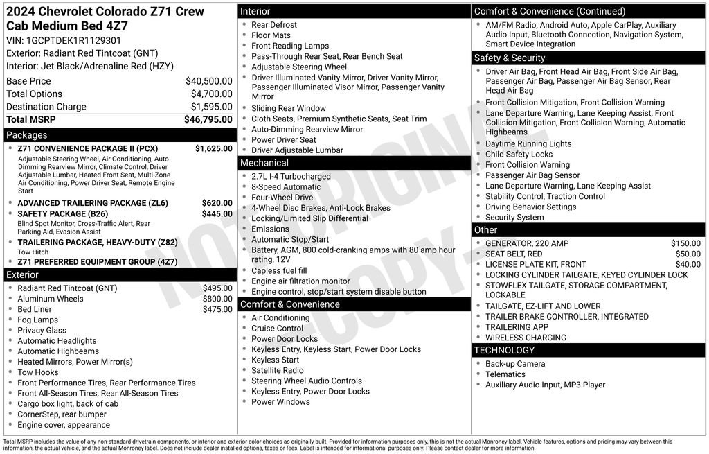 Used 2024 Chevrolet Colorado Z71 w/ Z71 Convenience Package 2 image 12