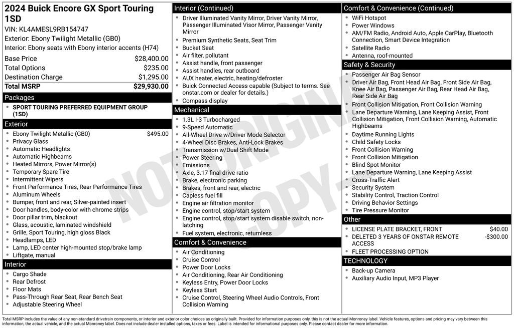 Used 2024 Buick Encore GX Sport Touring image 17