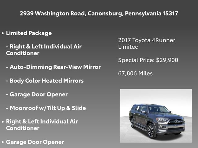 Used 2017 Toyota 4Runner Limited AWD/4WD image 5