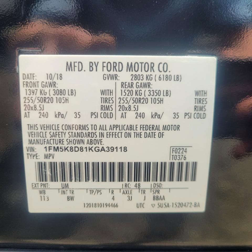 Used 2019 Ford Explorer XLT w/ Equipment Group 202A AWD/4WD image 39
