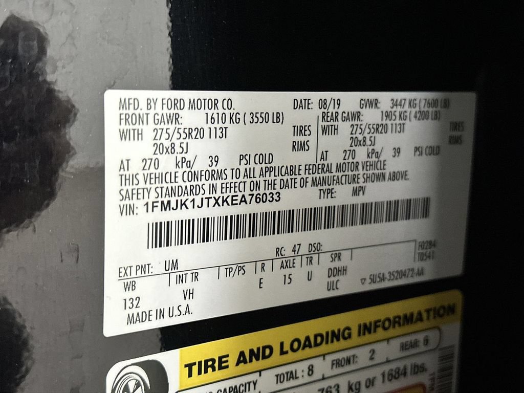 Used 2019 Ford Expedition Max XLT w/ Equipment Group 202A AWD/4WD image 16