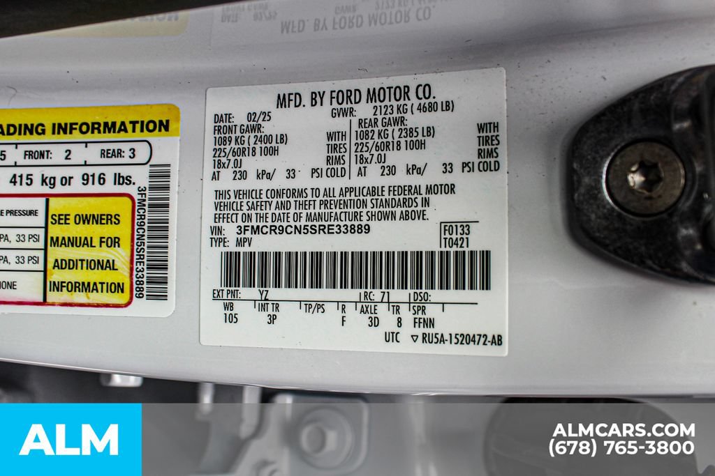 Used 2025 Ford Bronco Sport Outer Banks w/ Outer Banks Tech Package+ AWD/4WD image 40