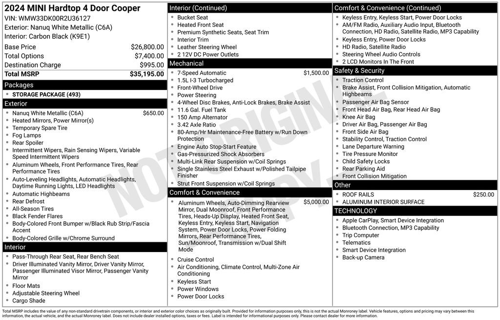 Certified 2024 MINI Cooper 4-Door Hardtop FWD image 12