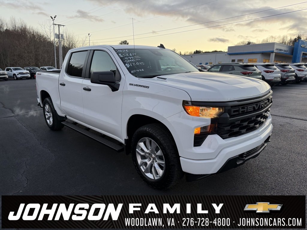 New 2026 Chevrolet Silverado 1500 Custom w/ LPO, Dark Essentials Package