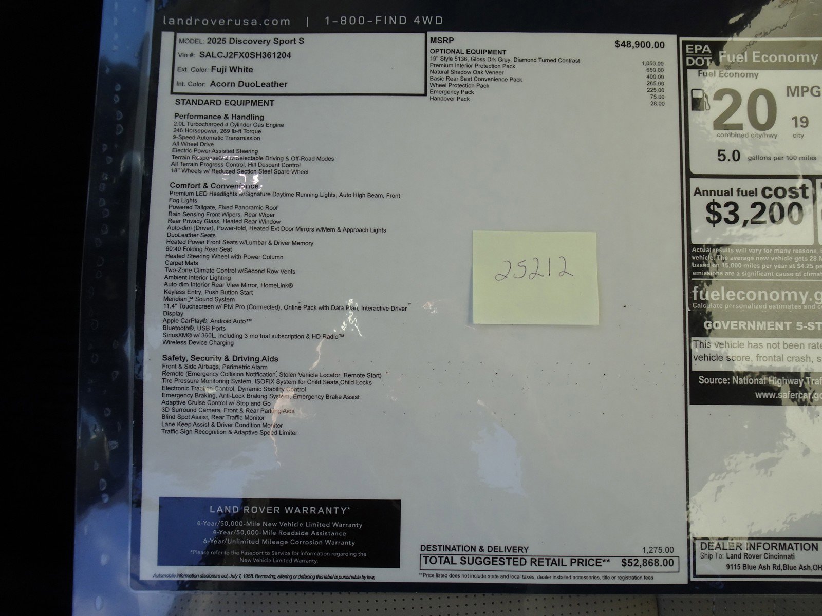 New 2025 Land Rover Discovery Sport S image 7