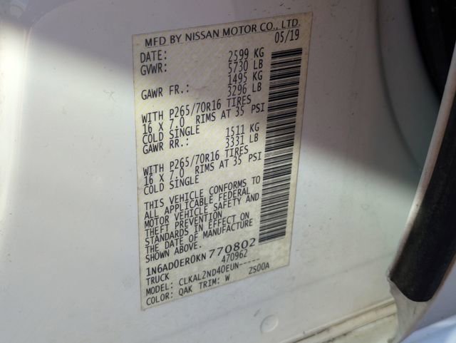 Used 2019 Nissan Frontier SV image 32