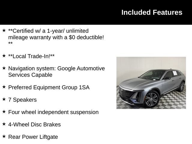 Certified 2024 Cadillac Lyriq Tech RWD image 4