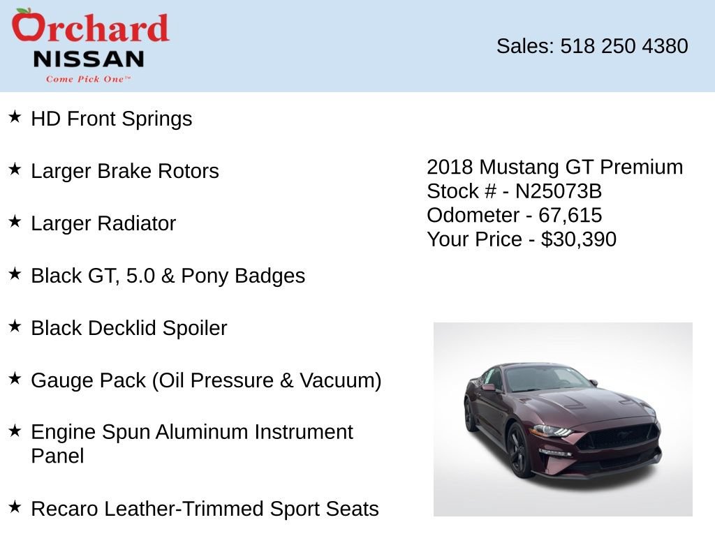 Used 2018 Ford Mustang GT Premium w/ Equipment Group 401A RWD image 21