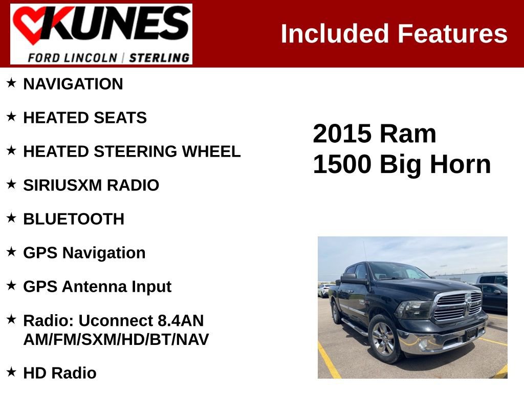 Used 2015 RAM 1500 Big Horn AWD/4WD image 2