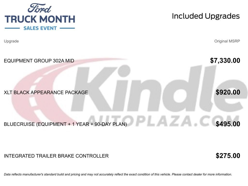 New 2026 Ford F150 XLT w/ Equipment Group 302A MID image 3