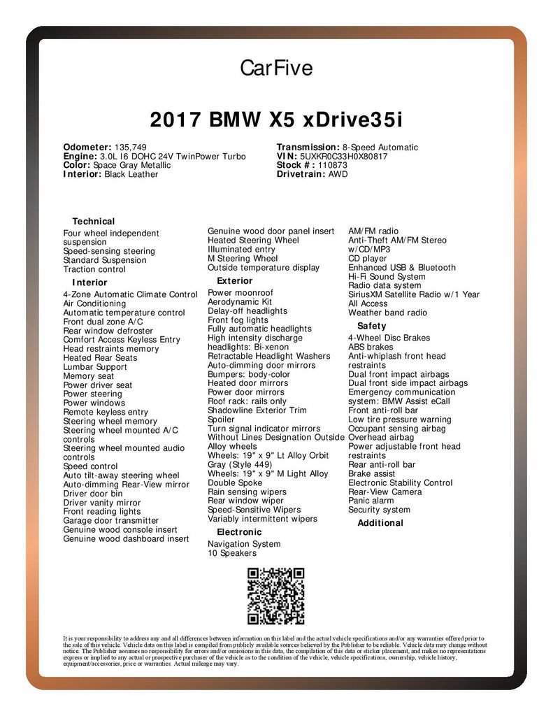 Used 2017 BMW X5 xDrive35i AWD/4WD image 31