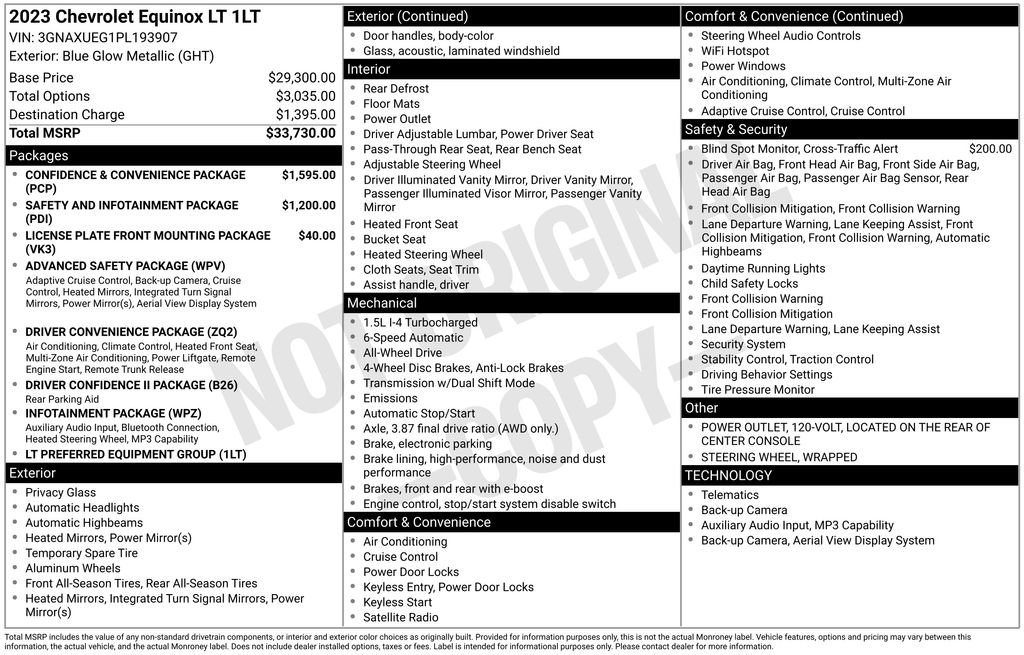 Used 2023 Chevrolet Equinox LT AWD/4WD image 5
