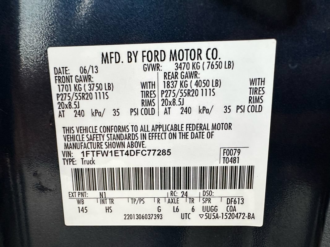 Used 2013 Ford F150 Lariat w/ Luxury Equipment Group AWD/4WD image 45