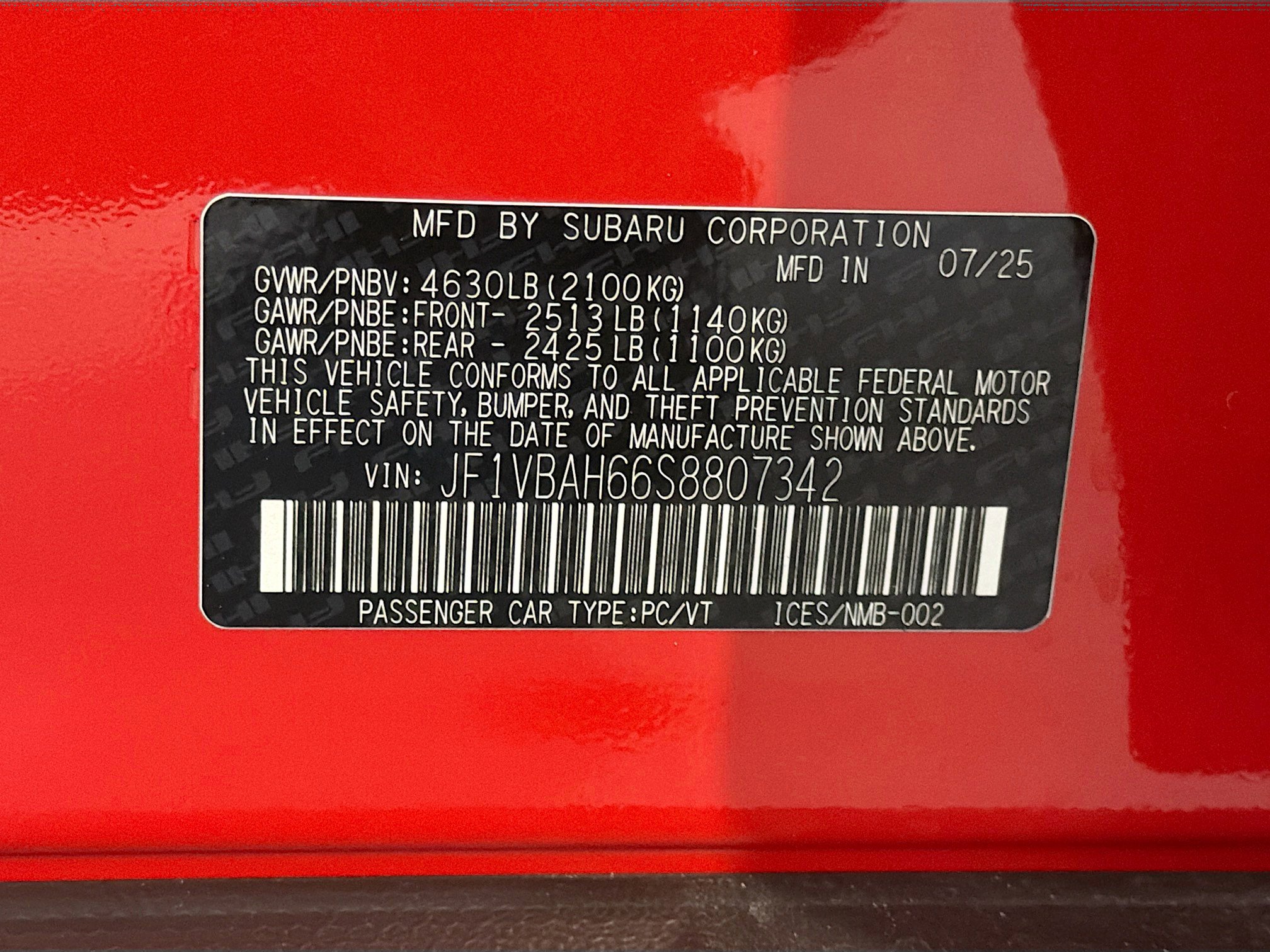 New 2025 Subaru WRX Premium image 39