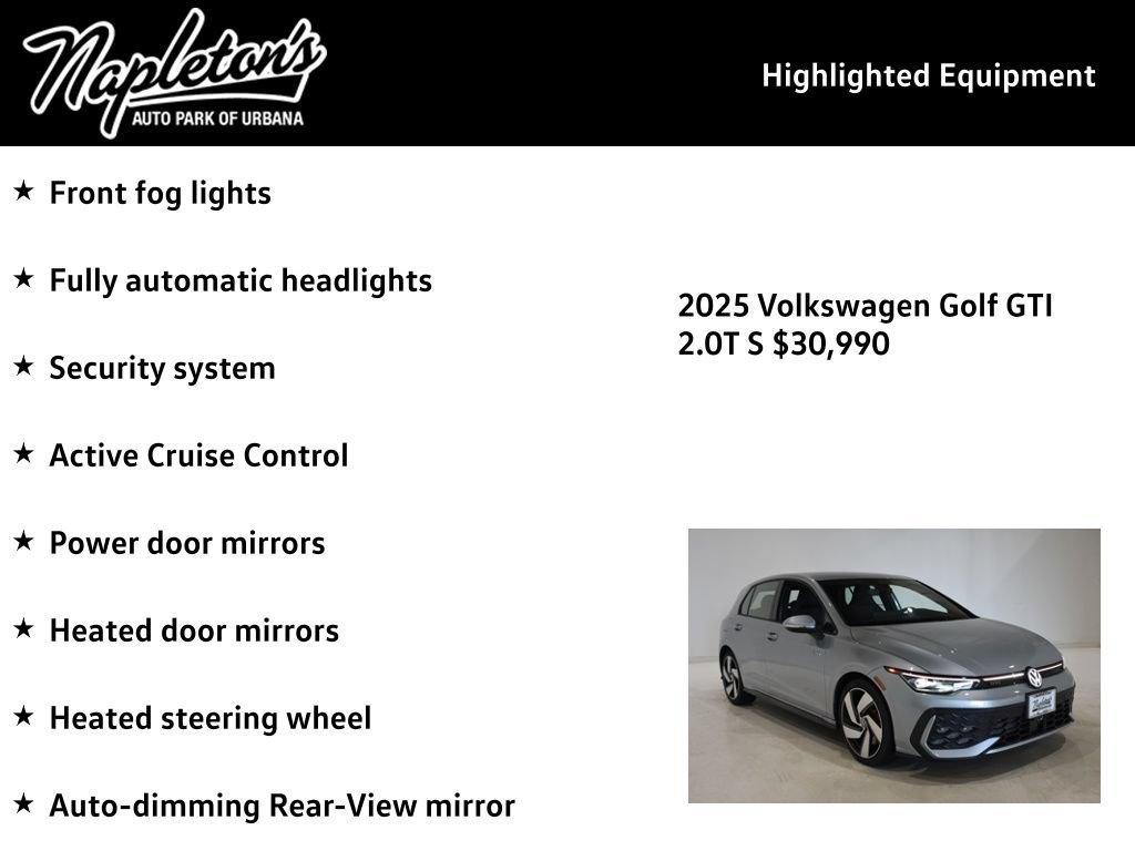 Used 2025 Volkswagen GTI S FWD image 17