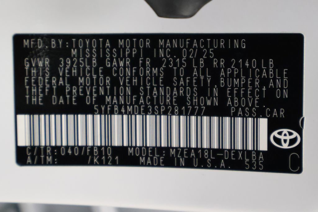 Certified 2025 Toyota Corolla LE w/ Convenience Package FWD image 17